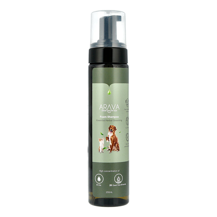 שמפו קצף יבש ללא שטיפה לכלבים ולחתולים מבית ערבה