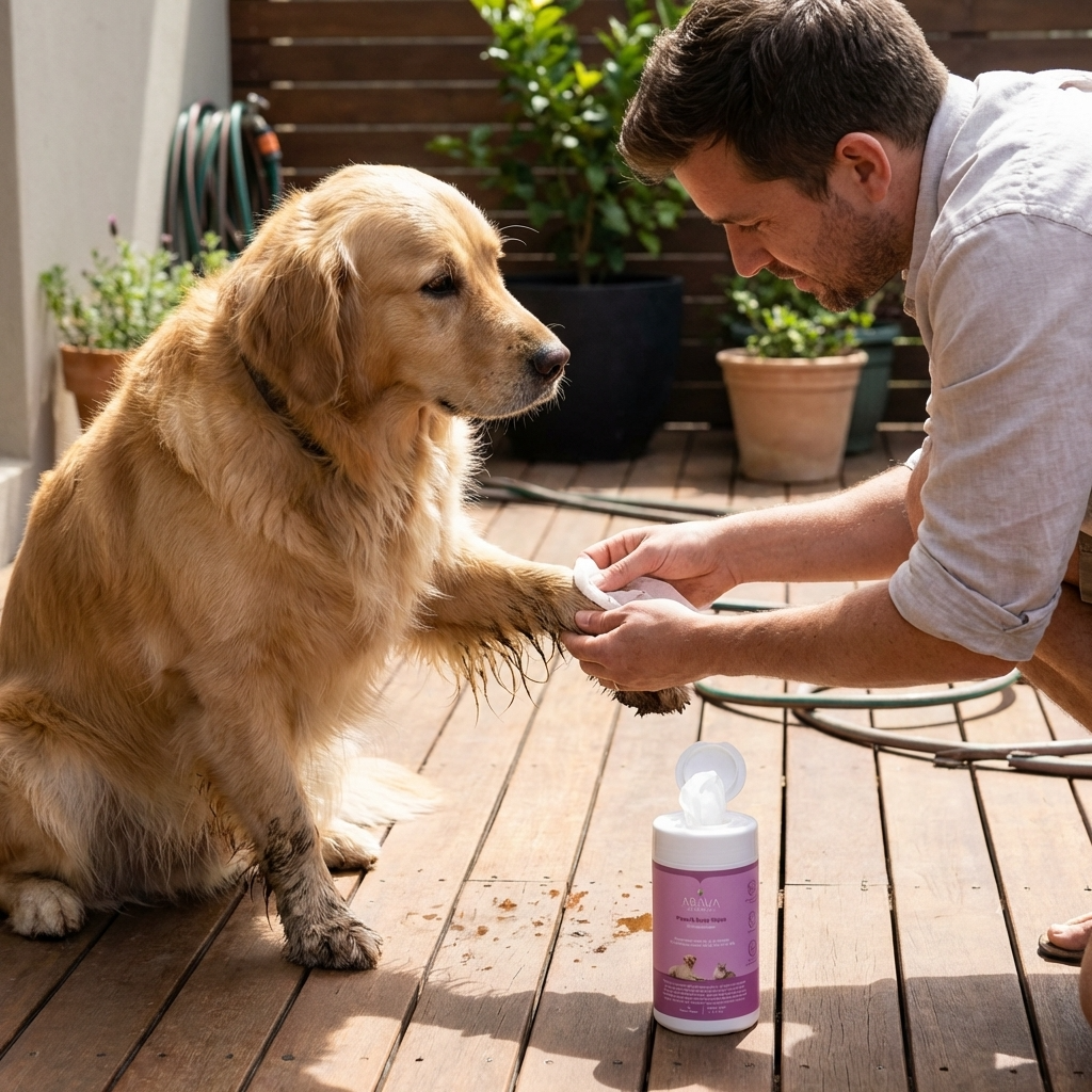 מגבונים לכלבים ולחתולים לניקוי הגוף