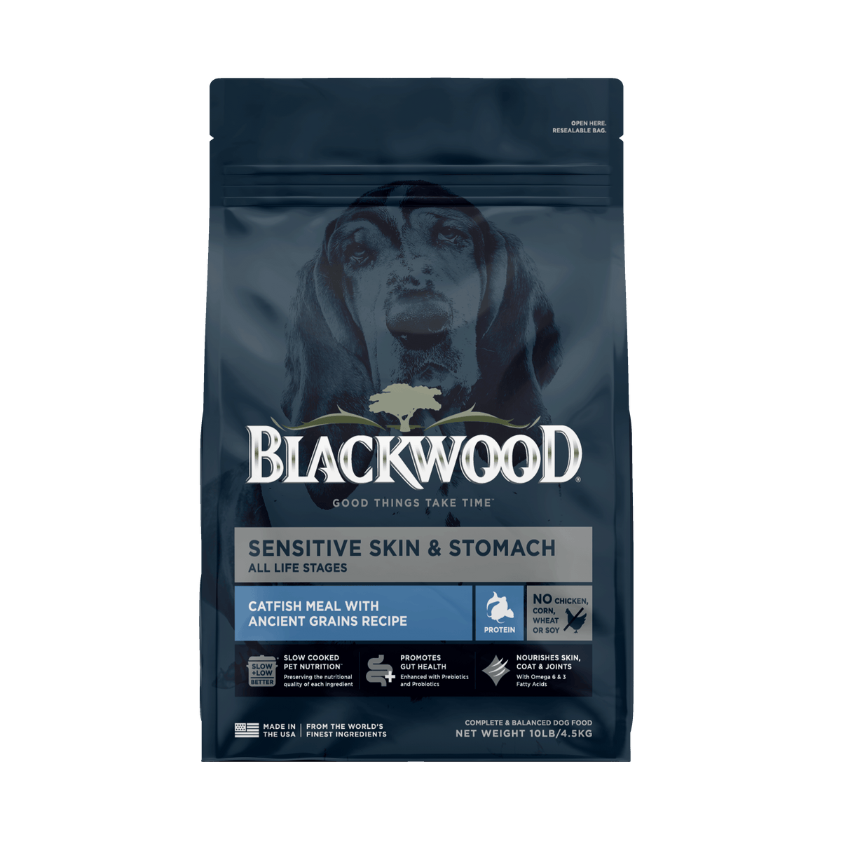 Blackwood מזון לכלבים שפמנון ודגנים עתיקים 4.5 ק״ג